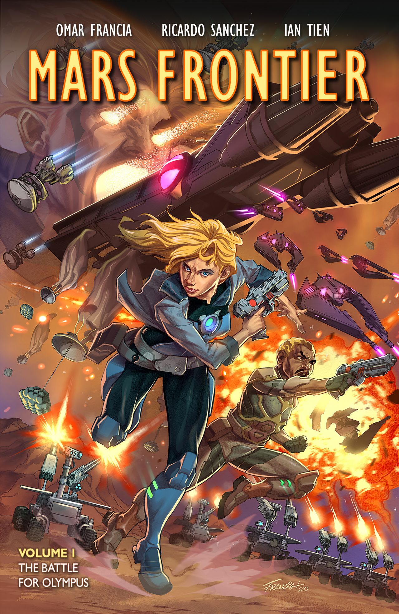 Mars Frontier Volume I cover — The Battle for Olympus