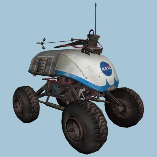 Early Mars Rover concept art scouting for resources