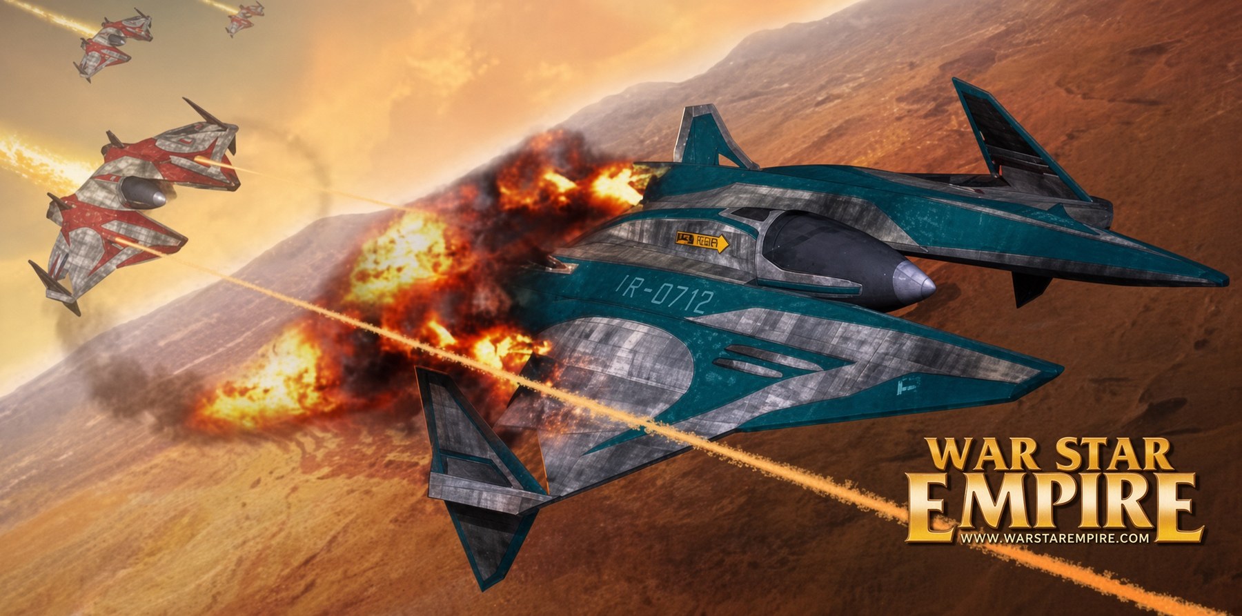 War Star Empire fighters in combat