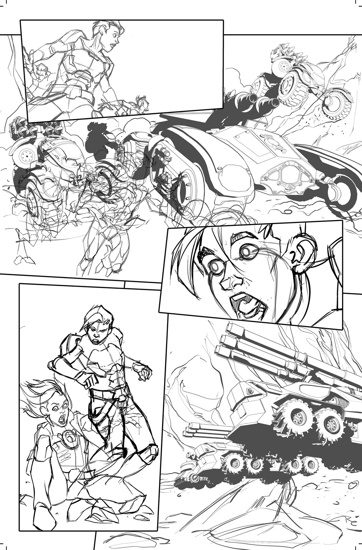 Pencils — Mars Frontier Issue 1 page 16
